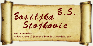 Bosiljka Stojković vizit kartica